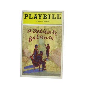 Delicate Balance Playbill 1996 Plymouth Theatre Rosemary Harris George Grizzard